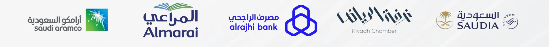 Saudi Aramco, Almarai, Al Rajhi Bank, Riyadh Chamber, Saudia