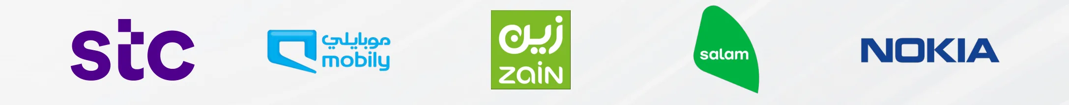 stc, Mobily, Zain, SALAM, Nokia
